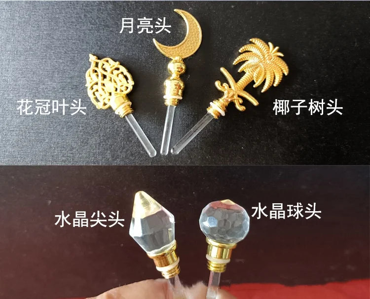 2/10pcs High-grade 3ml/5ml Empty Clear Crystal Glass Essential Oil Bottle Attar Oil /Perfume Bottle With Glass Stick