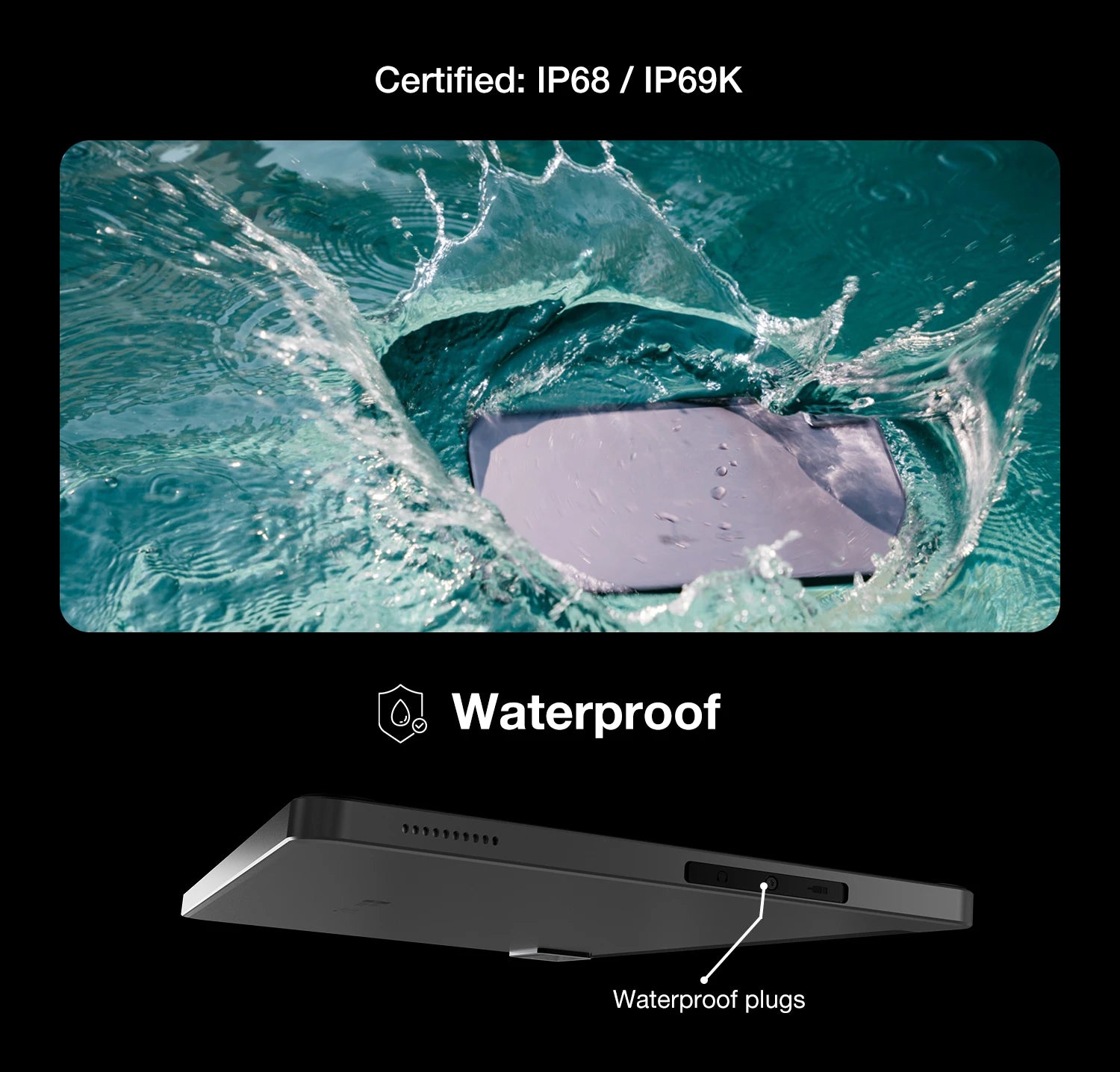 AGM PAD P1 Waterproof 10.36" FHD+ Tablet, 8GB+256GB, MTK Helio G99, 7000mAh Battery, Android Tablets + Free Drop Proof Case.