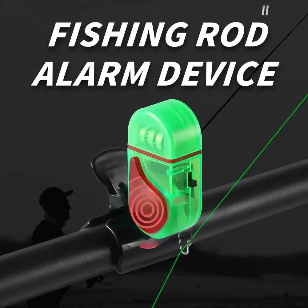Fishing Bite Alarm Lamp with Clip 80dB Night Fishing Rod Alert Light Electronic Fish Bite Detector Strike Sensor LED Lamp