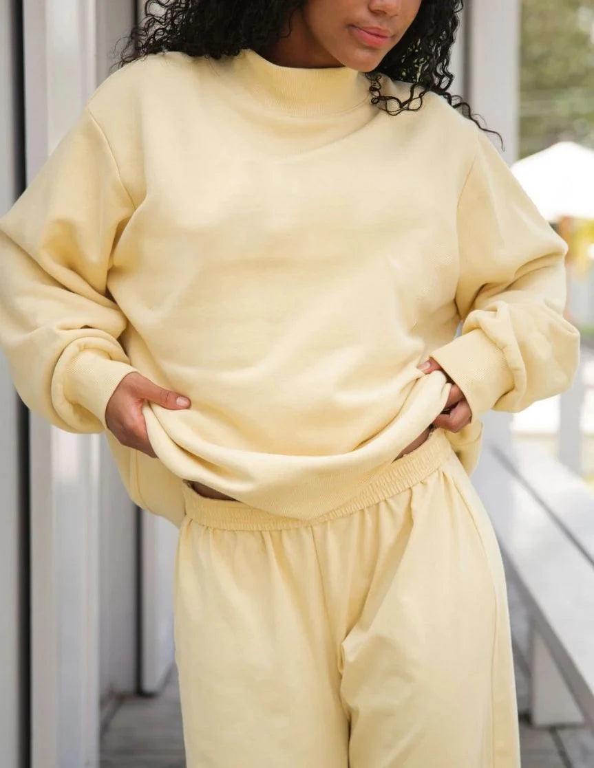 Women's Half High Collar Solid Sweatshirt Loose Knitted Pullover Soft Top Women Breathable  Warm Flexible Casual Spring Autumn T