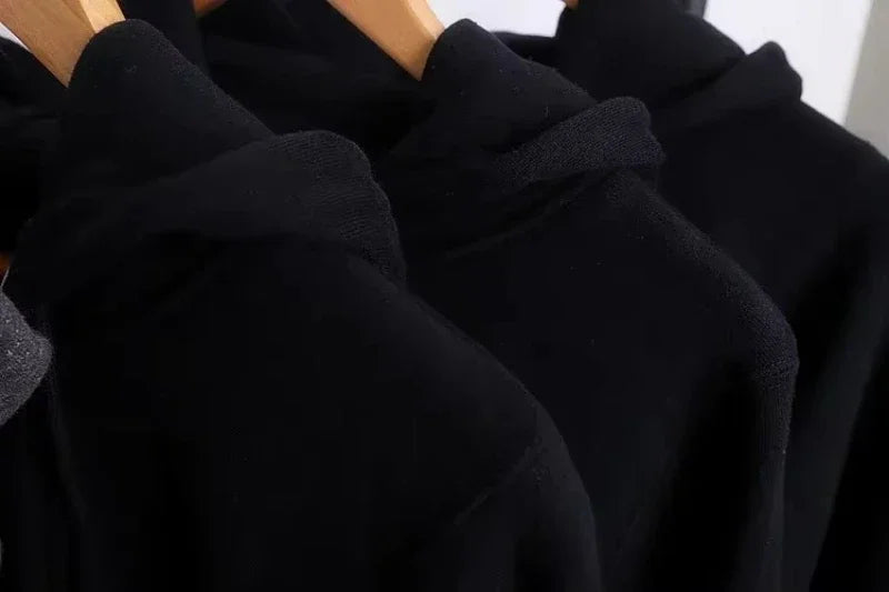 Men's INZER high-end Design black sweatshirt - A round-neck hoodie carefully crafted for weightlifting enthusiasts
