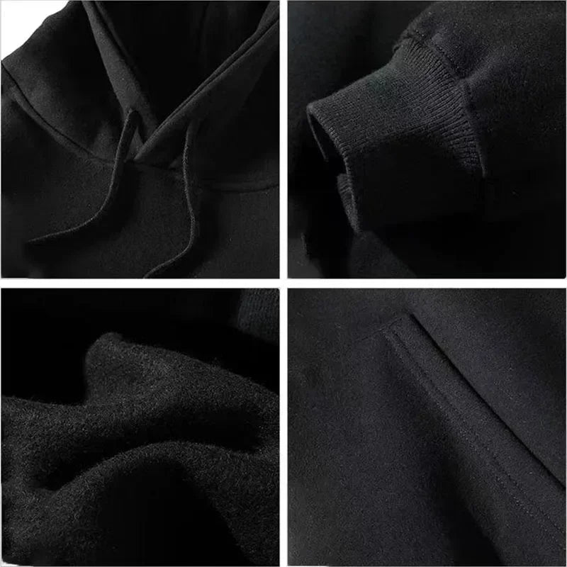 2025 Autumn and Winter American-style Hooded Sweatshirt with Printed Patterns A Trendy Loose Jacket for Men in Autumn and Winter