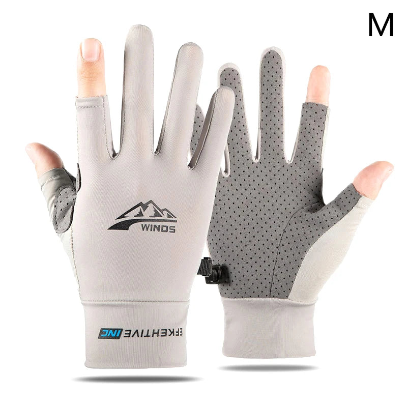 Winter Fishing Gloves 2 Finger Flip Waterproof Winter Gloves Windproof Photograph Men Women Warm Protection Fish Angling Gloves