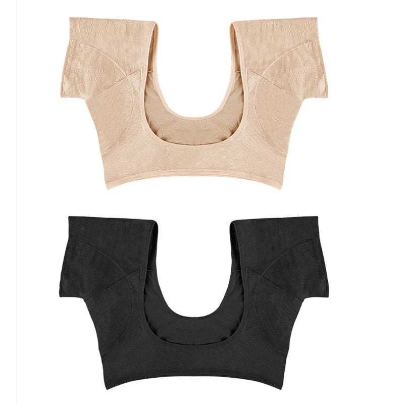 High Quality Sweat Absorbing Clothes Ultra-thin Mesh Quick-drying Chest Wrap Vest Sweat Proof Underarm Sweat Pads T-shirt Women
