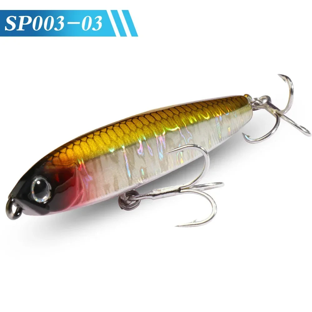 GOBAIT Sinking Pencil Bait 10g 14g 18g 24g Minnow 8cm 10cm Fishing Hook Metal Jig Wobbler Plopper Casting Gear Popper Pesca Lure