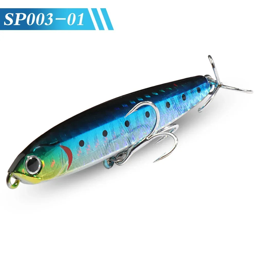 GOBAIT Sinking Pencil Bait 10g 14g 18g 24g Minnow 8cm 10cm Fishing Hook Metal Jig Wobbler Plopper Casting Gear Popper Pesca Lure