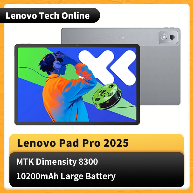 CN ROM Lenovo tablet Xiaoxin Pad Pro 12.7 2025 2.9K LCD Screen 144Hz TB375FC 10200mAh MTK Dimensity 8300 45W fast charging