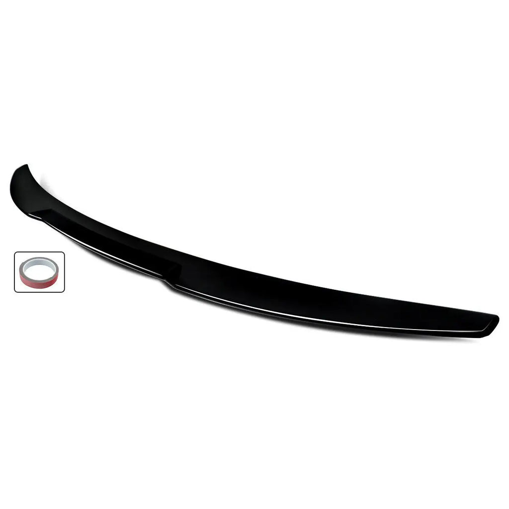 M4 REAR TRUNK SPOILER HIGHKICK WING FOR 14-20 AUDI A3 S3 RS3 SEDAN GLOSS BLACK