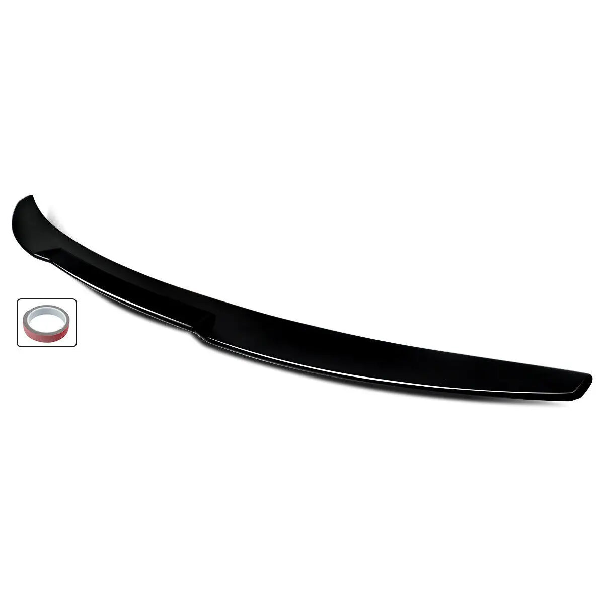 M4 REAR TRUNK SPOILER HIGHKICK WING FOR 14-20 AUDI A3 S3 RS3 SEDAN GLOSS BLACK