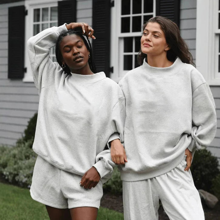 Women's Half High Collar Solid Sweatshirt Loose Knitted Pullover Soft Top Women Breathable  Warm Flexible Casual Spring Autumn T
