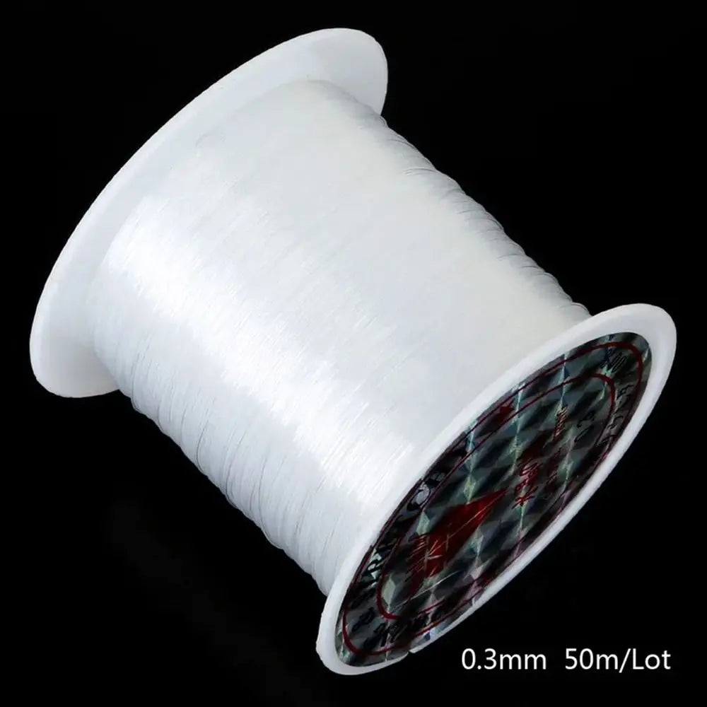 0.2mm/0.25mm/0.3mm/0.35mm/0.4mm Nylon Fishing Line Transparent Thread Monofilament Strong Fish Lines Gewelry Accessories