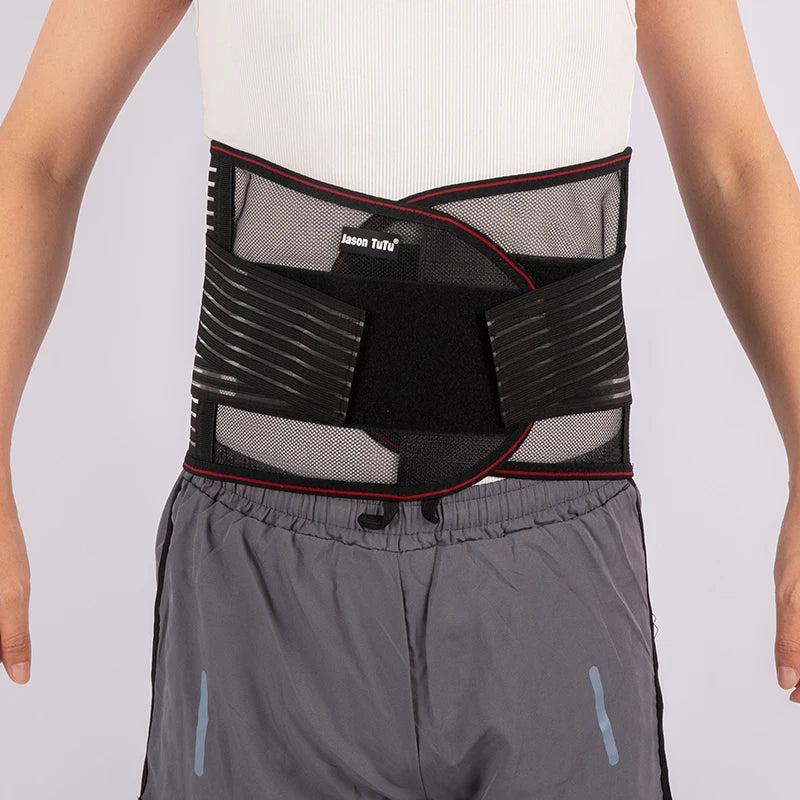 Back Braces for Lower Back Pain Relief with 5 Stays,Breathable Back Support Belt for Men/Women,Anti-skid lumbar support belt