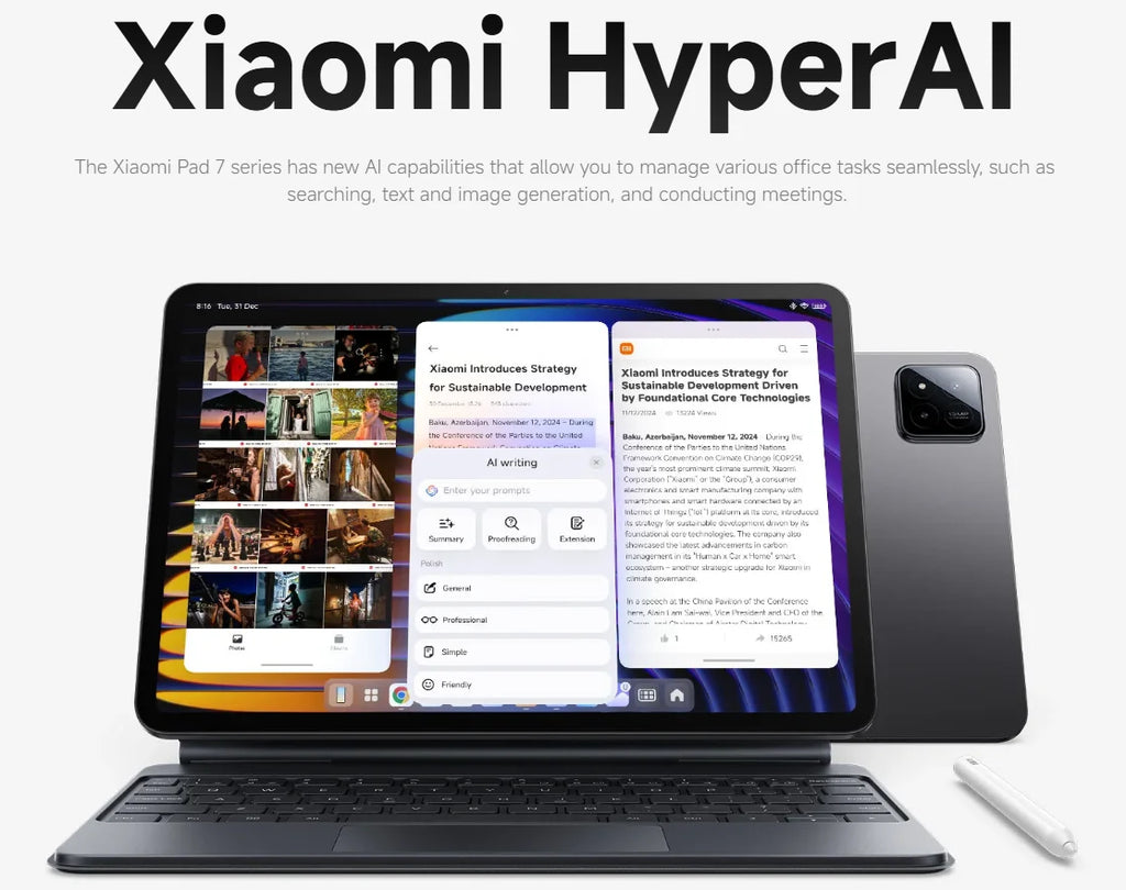 【Brand+】Xiaomi Pad 7 Global Version Mi Tablet Snapdragon 7+ Gen 3 11.2" 3.2K 144Hz Display Adreno GPU 45W Turbo charge 8850mAh