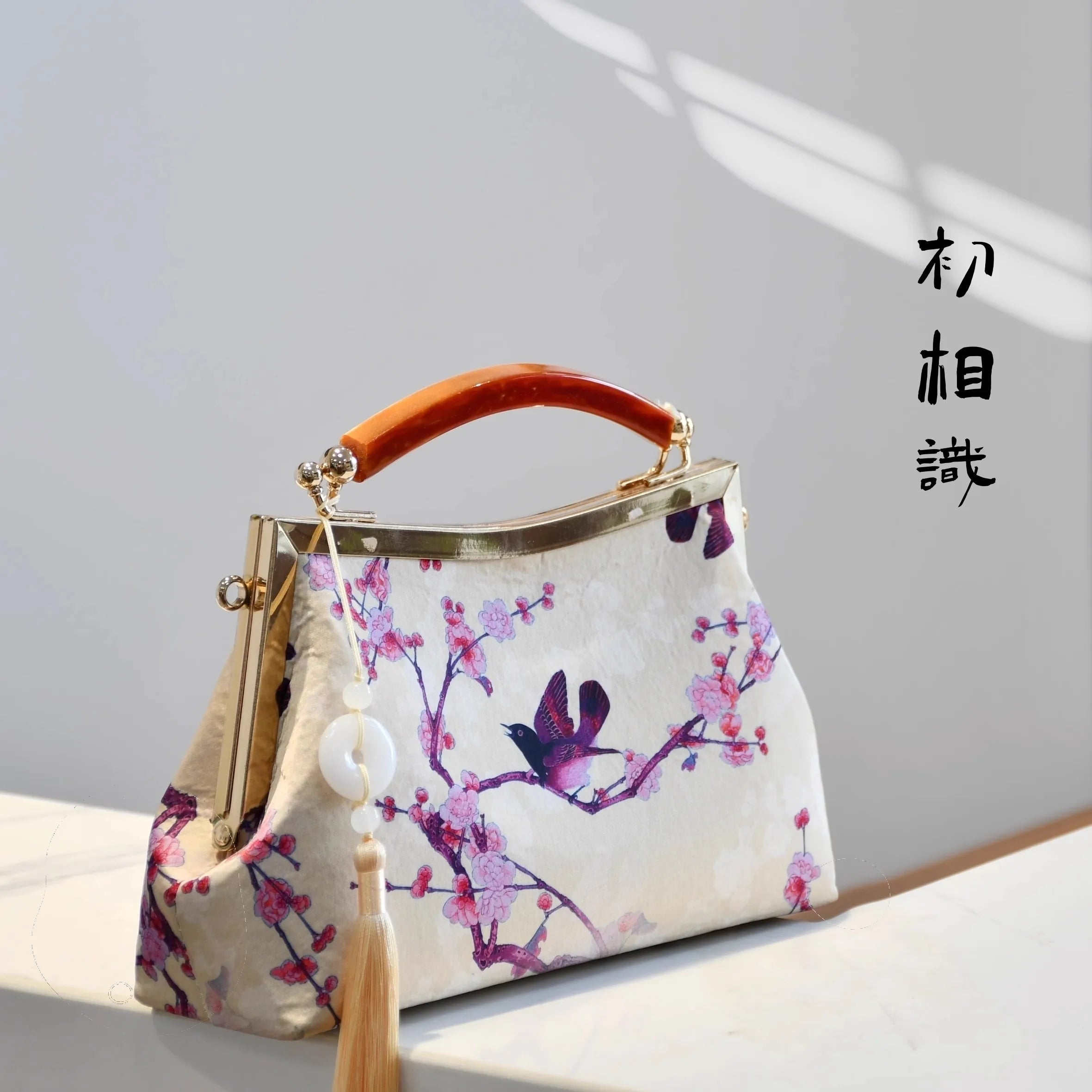 Classic Chocolate Top Handle Europe America Bag Chinese Bags Fringe Tassel Style Vintage Women Bag Chain Strap Women's Handbags