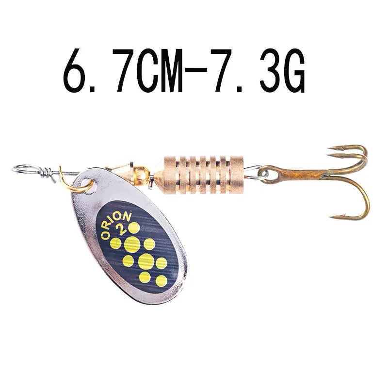 5g Spinnerbait Metal Fishing Lure Artificial Bait Fishing Tackle Feather Hook Spoon Bait with Bright Color