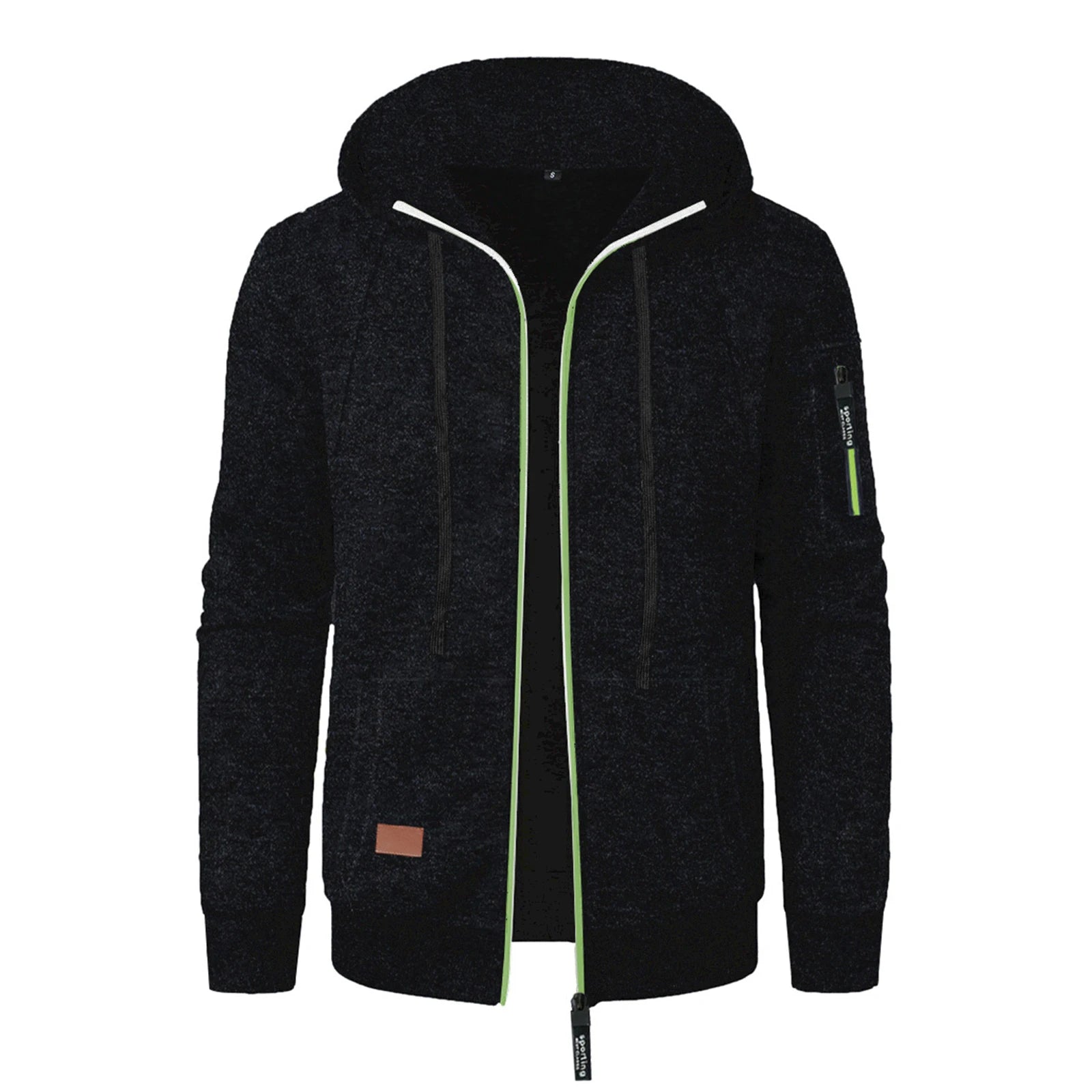 Autumn Winter Sports Sweatshirt Man Retro Workwear Pocket Hooded Zipper Trendy Fashion Hoodies Casual Tops Male Clothes 2025