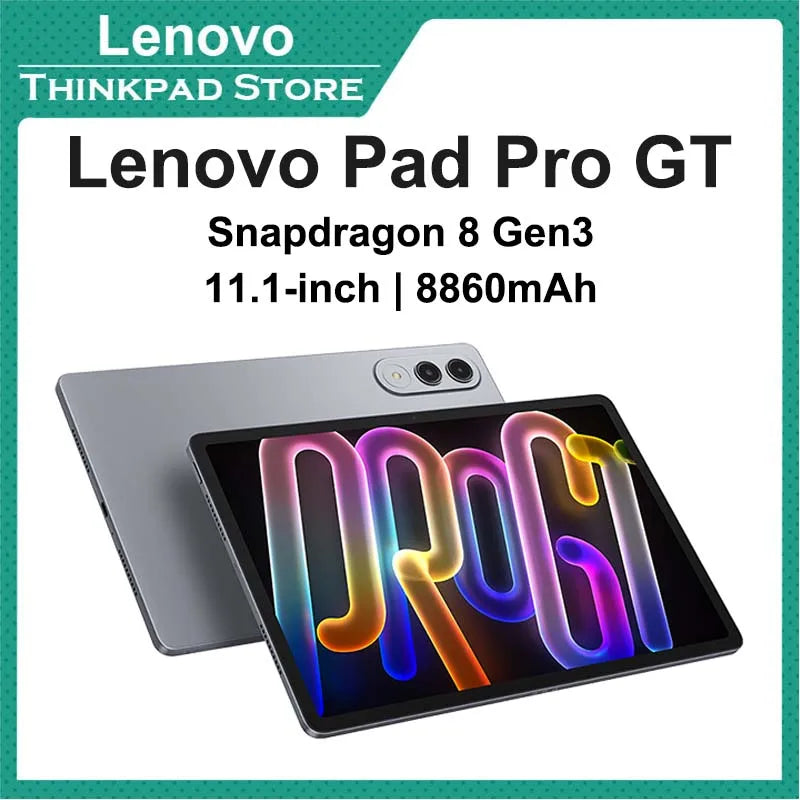 Original New Hot Lenovo Xiaoxin Tablet Pad Pro GT Snapdragon 8 Gen3 144Hz 3.2K LCD Display 68W Charging 8860mAh Tablet