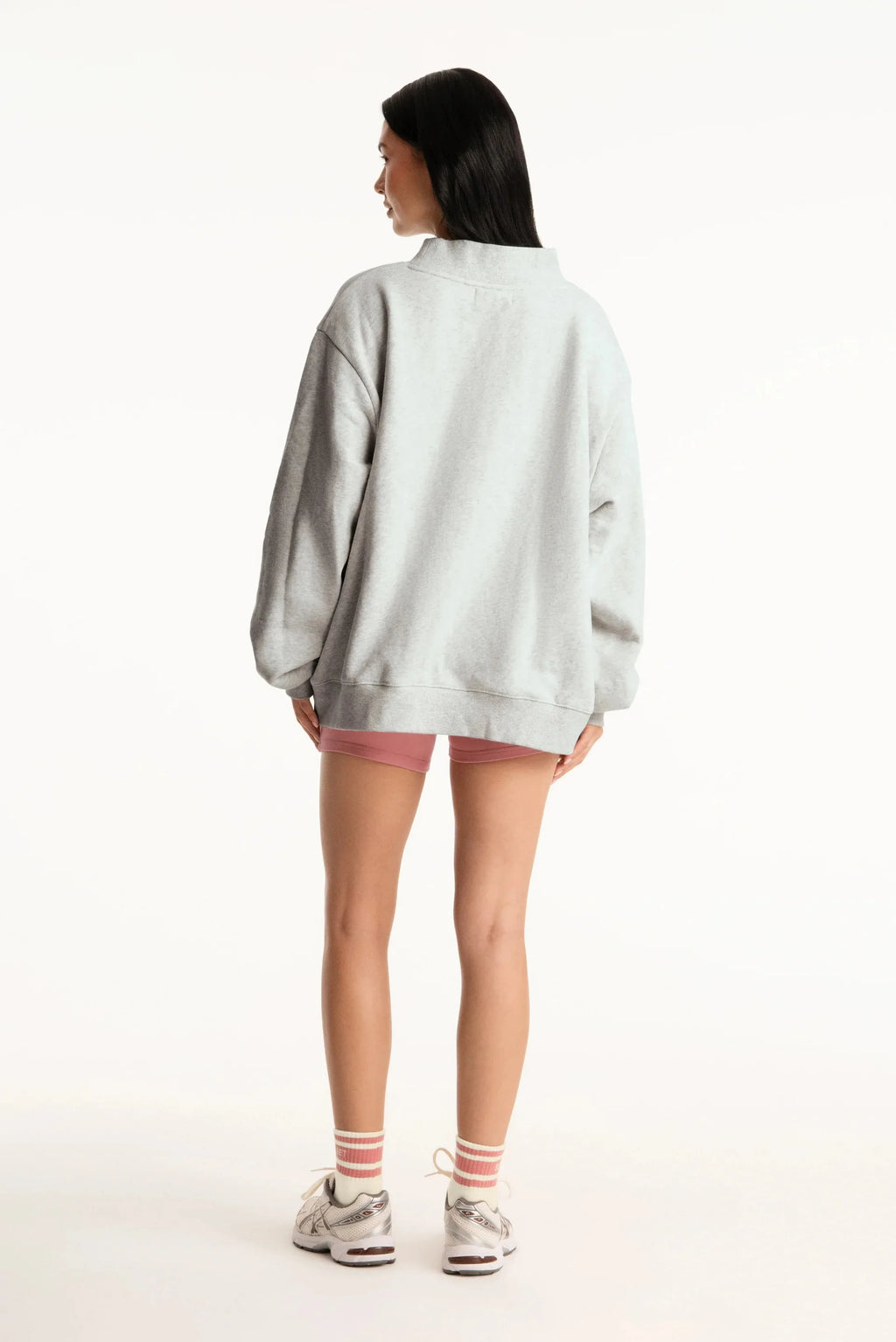 Women's Half High Collar Solid Sweatshirt Loose Knitted Pullover Soft Top Women Breathable  Warm Flexible Casual Spring Autumn T