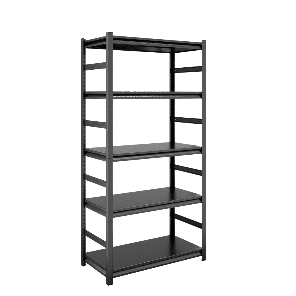 Adjustable Heavy Duty Metal Shelving 5-Tier Storage Shelves 2000LBS Load Kitchen Garage Pantry H63 * W31.5 * D15.7