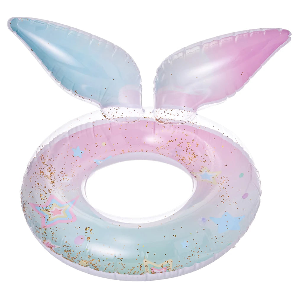 Children Inflatable Swimming Ring with Seat Baby Swimming Float Swimming Pool Toys Swim Tubes Rings for Kids Outdoor Pool Toys