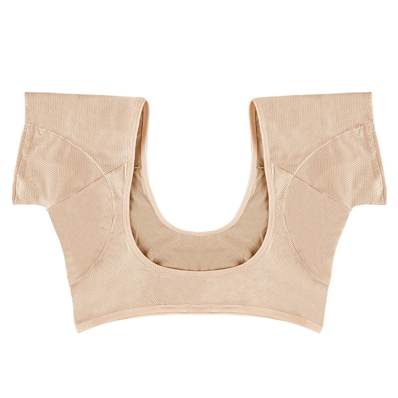 High Quality Sweat Absorbing Clothes Ultra-thin Mesh Quick-drying Chest Wrap Vest Sweat Proof Underarm Sweat Pads T-shirt Women