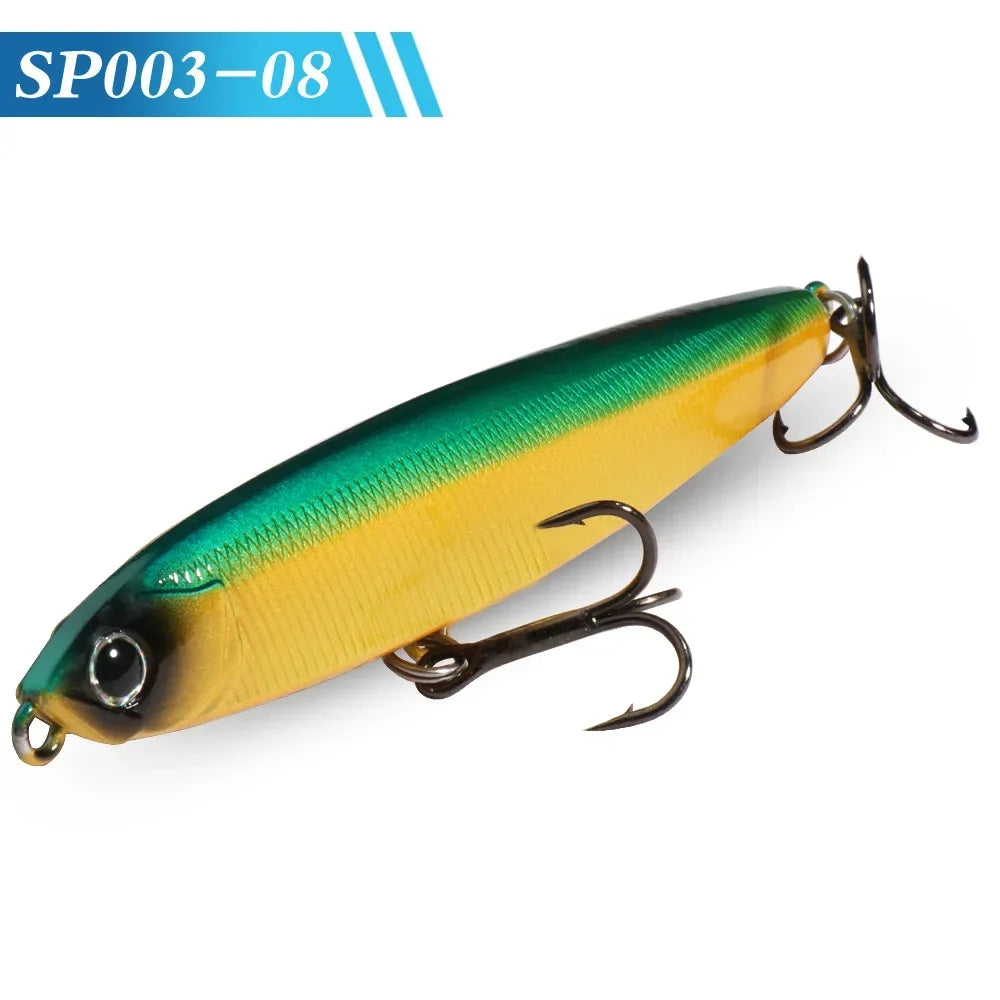 GOBAIT Sinking Pencil Bait 10g 14g 18g 24g Minnow 8cm 10cm Fishing Hook Metal Jig Wobbler Plopper Casting Gear Popper Pesca Lure
