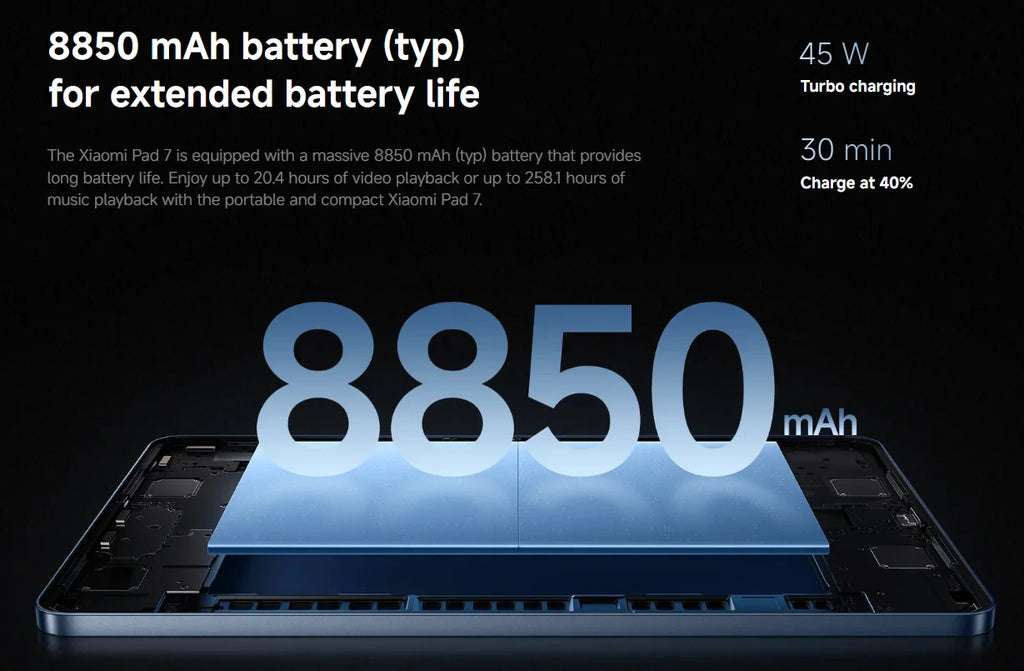 【Brand+】Xiaomi Pad 7 Global Version Mi Tablet Snapdragon 7+ Gen 3 11.2" 3.2K 144Hz Display Adreno GPU 45W Turbo charge 8850mAh