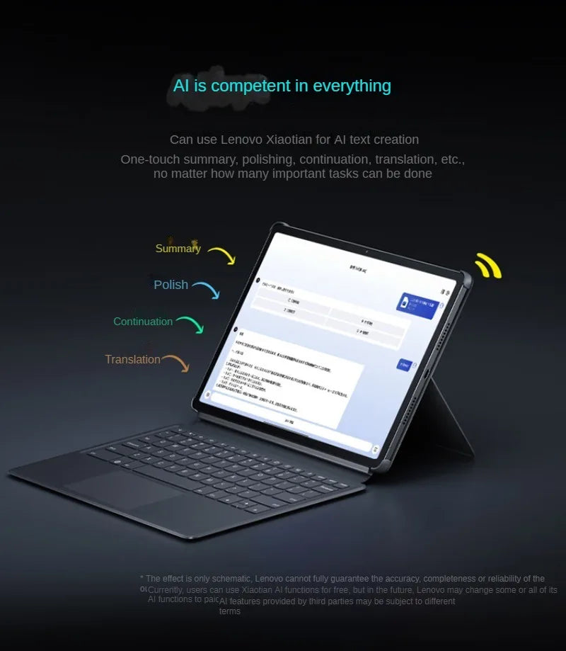 CN ROM Lenovo tablet Xiaoxin Pad Pro 12.7 2025 2.9K LCD Screen 144Hz TB375FC 10200mAh MTK Dimensity 8300 45W fast charging