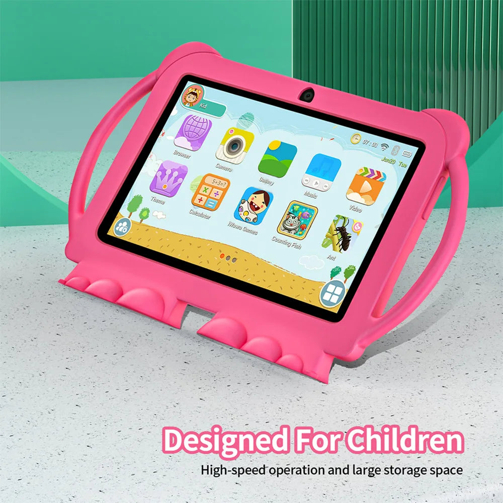 2025 New 7 Inch 5G WIFI Children's Tablet 4GB RAM 64GB ROM Portable Mini Tablet Quad Core Dual Camera 4000mAh Android 13