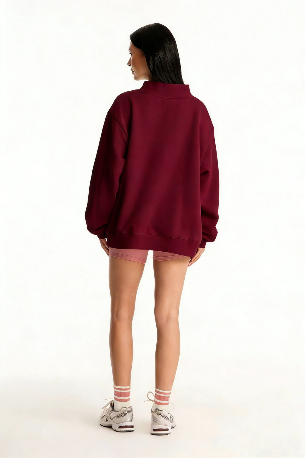 Women's Half High Collar Solid Sweatshirt Loose Knitted Pullover Soft Top Women Breathable  Warm Flexible Casual Spring Autumn T