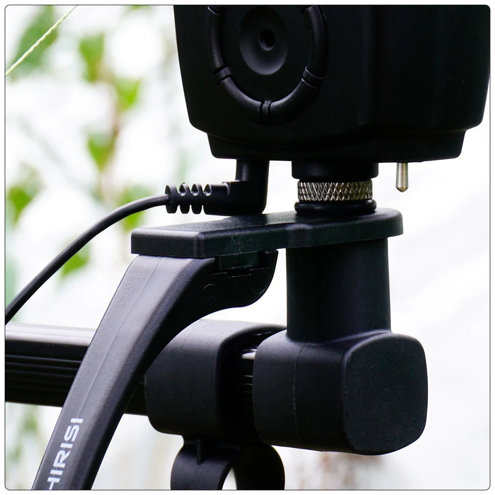 Hirisi B2005 Carp Fishing Swinger Set with Storage Case Multi-Color LED Light Adjustable Sensitivity Fishing Alarms Indicators