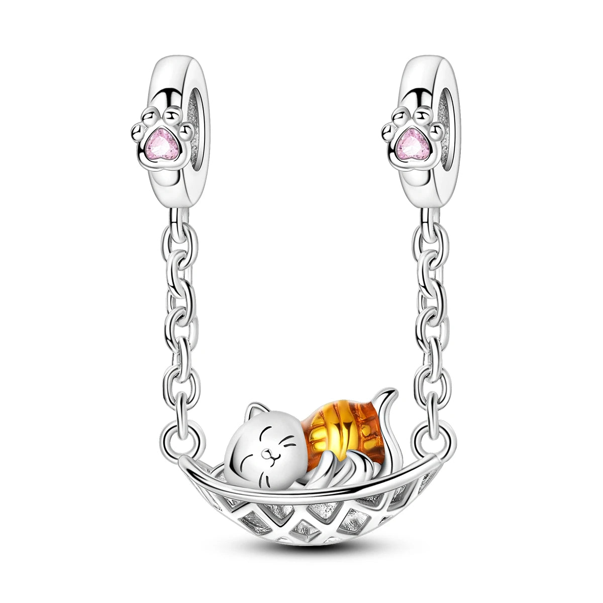 New In 925 Sterling Silver Golden Sunflower Lucky Stars Charm Fit Original Bracelet Necklace Sun Moon Diamond Charm Jewelry DIY