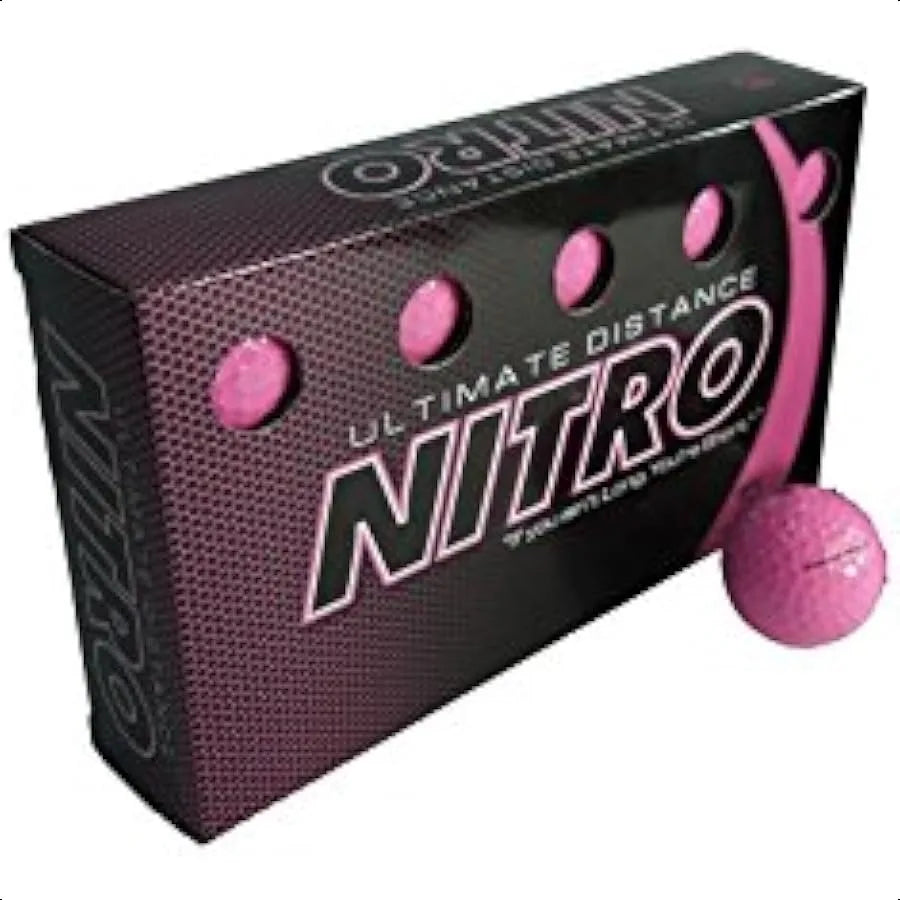 Nitro Ultimate Distance Golf Ball 15Pack Pink