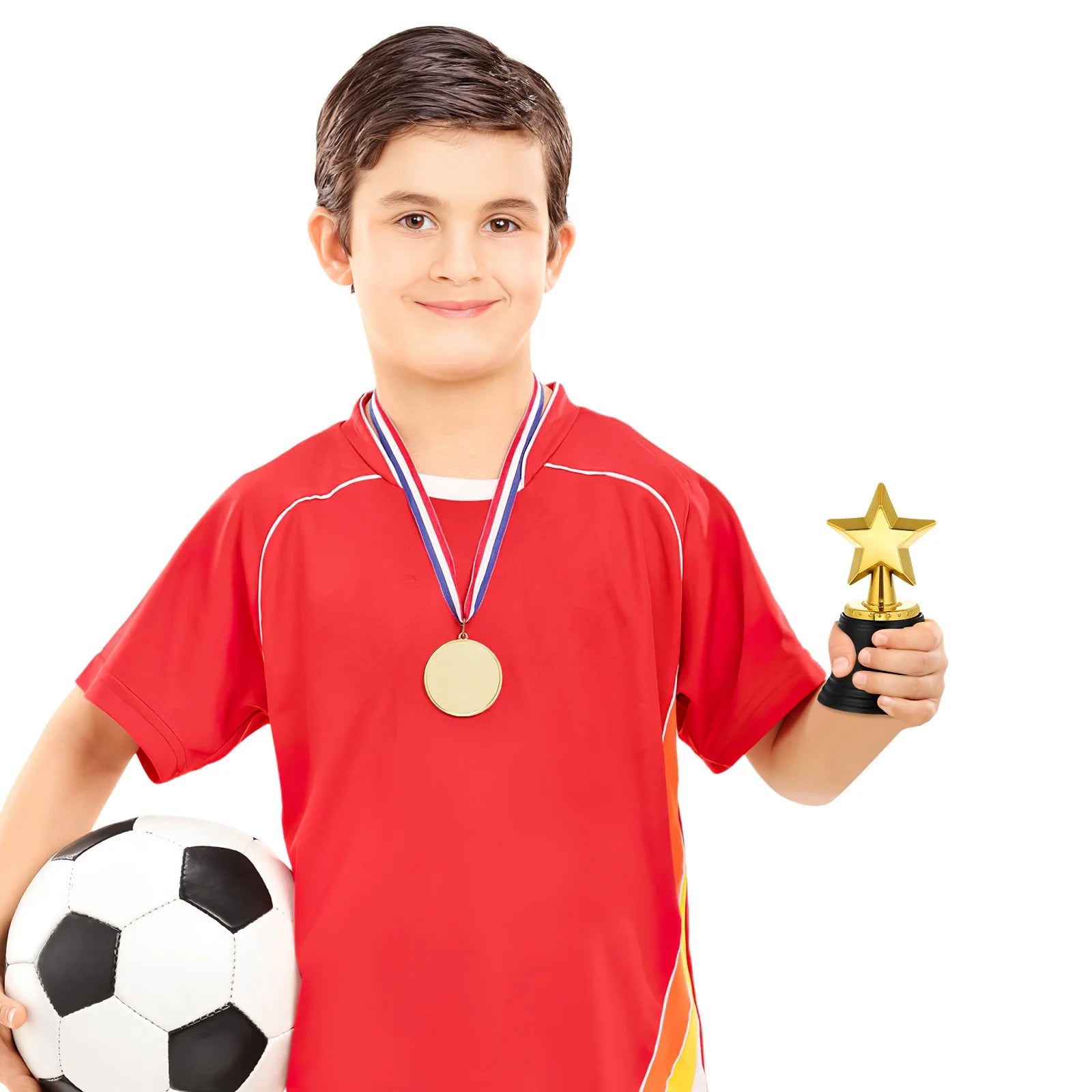 6Pcs Plastic Star Trophy Awards Kids Party Prizes Souvenirs Gifts Reward Game Props Film Accessories Trophies For Classroom