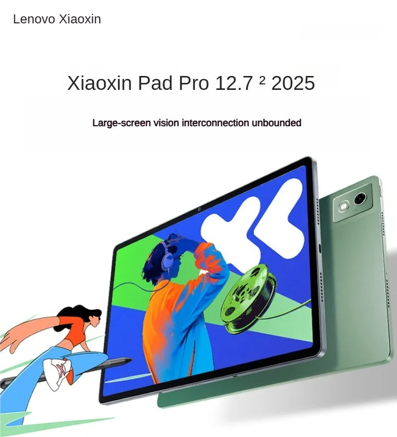 CN ROM Lenovo tablet Xiaoxin Pad Pro 12.7 2025 2.9K LCD Screen 144Hz TB375FC 10200mAh MTK Dimensity 8300 45W fast charging