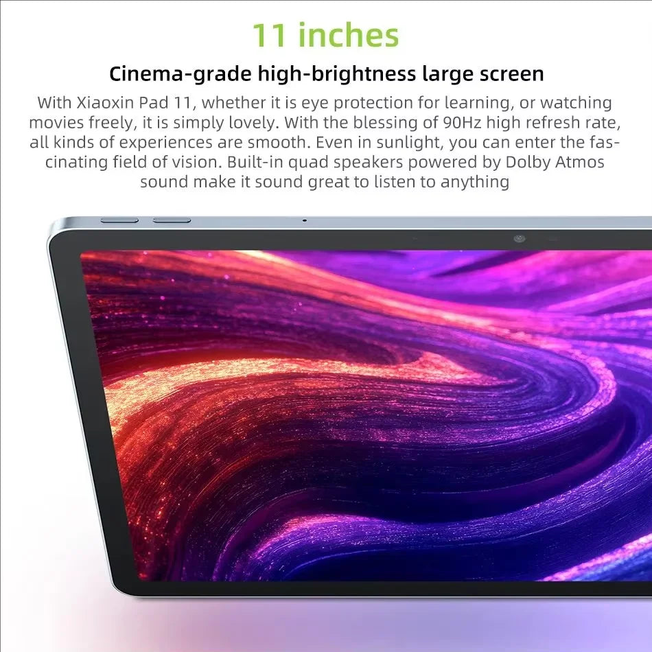 Lenovo Xiaoxin Pad 2025 11'' MediaTek Dimensity 6300 Learning Tablet ROM 2.5K Display Dolby Atmos 7040mAh Android Wifi Tablet PC
