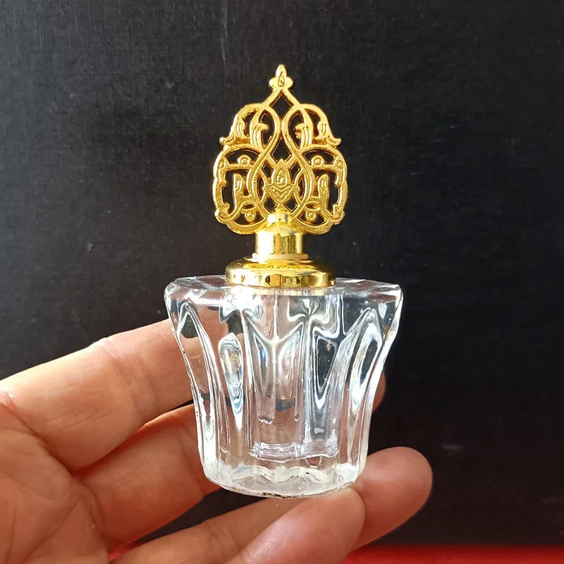 2/10pcs High-grade 3ml/5ml Empty Clear Crystal Glass Essential Oil Bottle Attar Oil /Perfume Bottle With Glass Stick