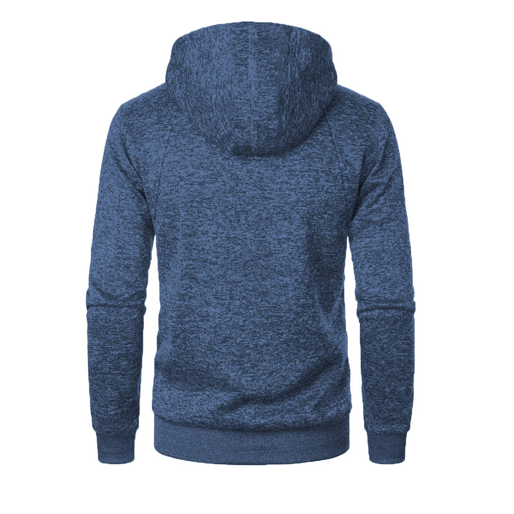 Autumn Winter Sports Sweatshirt Man Retro Workwear Pocket Hooded Zipper Trendy Fashion Hoodies Casual Tops Male Clothes 2025