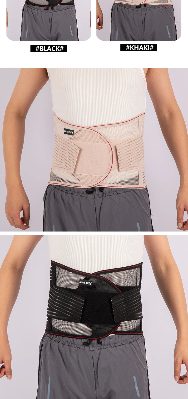 Back Braces for Lower Back Pain Relief with 5 Stays,Breathable Back Support Belt for Men/Women,Anti-skid lumbar support belt