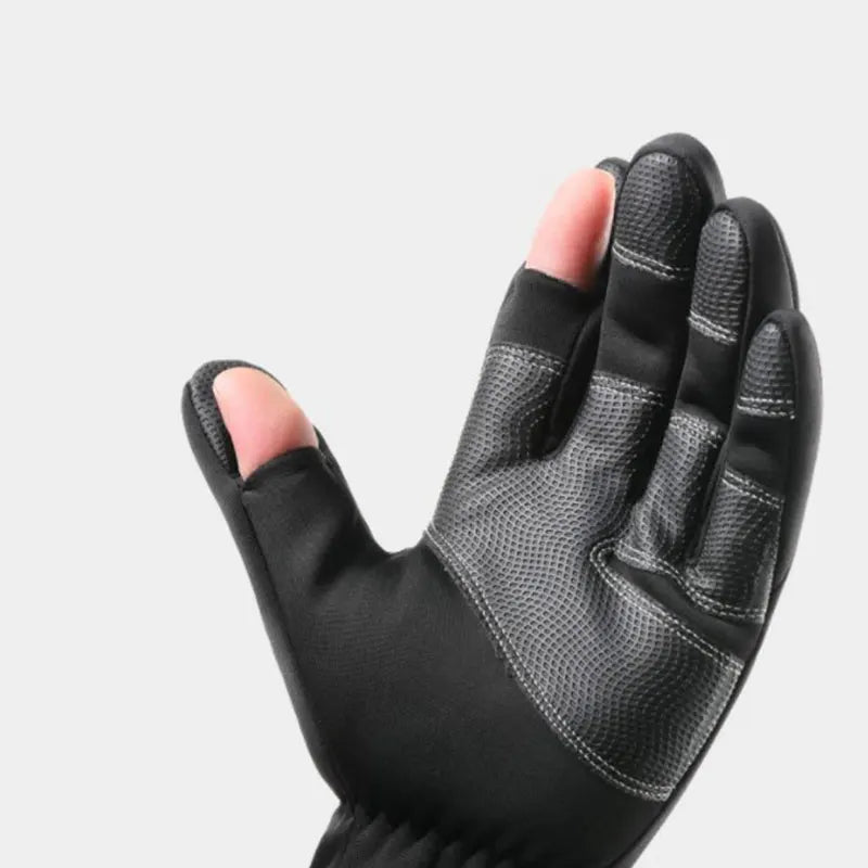 Winter Fishing Gloves 2 Finger Flip Waterproof Winter Gloves Windproof Photograph Men Women Warm Protection Fish Angling Gloves