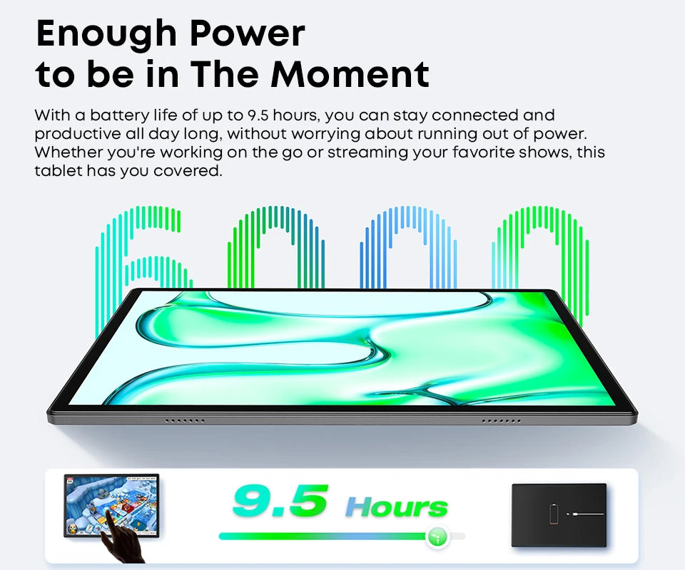 CHUWI Hi10X Pro 10.1 Inch 800*1280 IPS Screen Unisoc T606 4GB RAM 128GB ROM Tablets 2.4G/5G Wifi Android 14 Tablet PC 7000mah