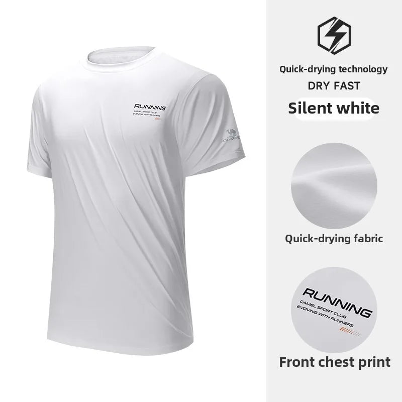 GOLDEN CAMEL Hiking T-shirts Outdoor Sports Casual Fishing T-shirt for Women Summer O-neck Tactical Comfortable t Shirt for Men