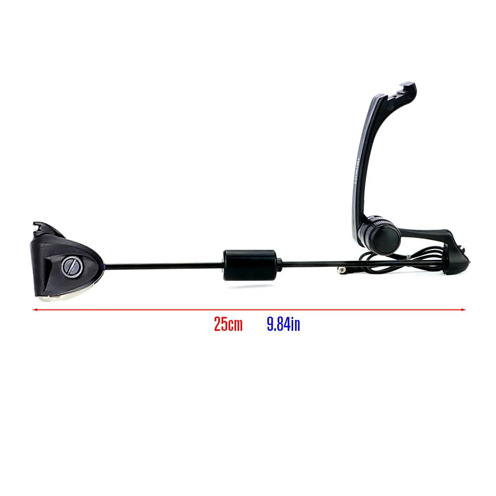Hirisi B2005 Carp Fishing Swinger Set with Storage Case Multi-Color LED Light Adjustable Sensitivity Fishing Alarms Indicators
