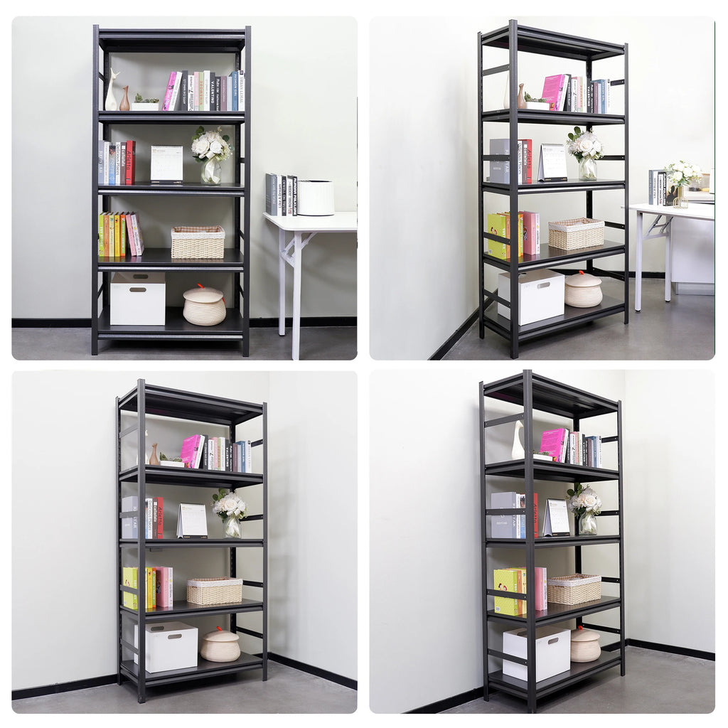 Adjustable Heavy Duty Metal Shelving 5-Tier Storage Shelves 2000LBS Load Kitchen Garage Pantry H63 * W31.5 * D15.7