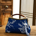Classic Chocolate Top Handle Europe America Bag Chinese Bags Fringe Tassel Style Vintage Women Bag Chain Strap Women's Handbags