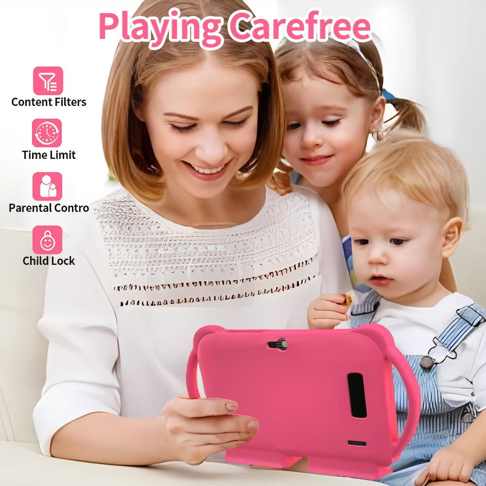 2025 New 7 Inch 5G WIFI Children's Tablet 4GB RAM 64GB ROM Portable Mini Tablet Quad Core Dual Camera 4000mAh Android 13