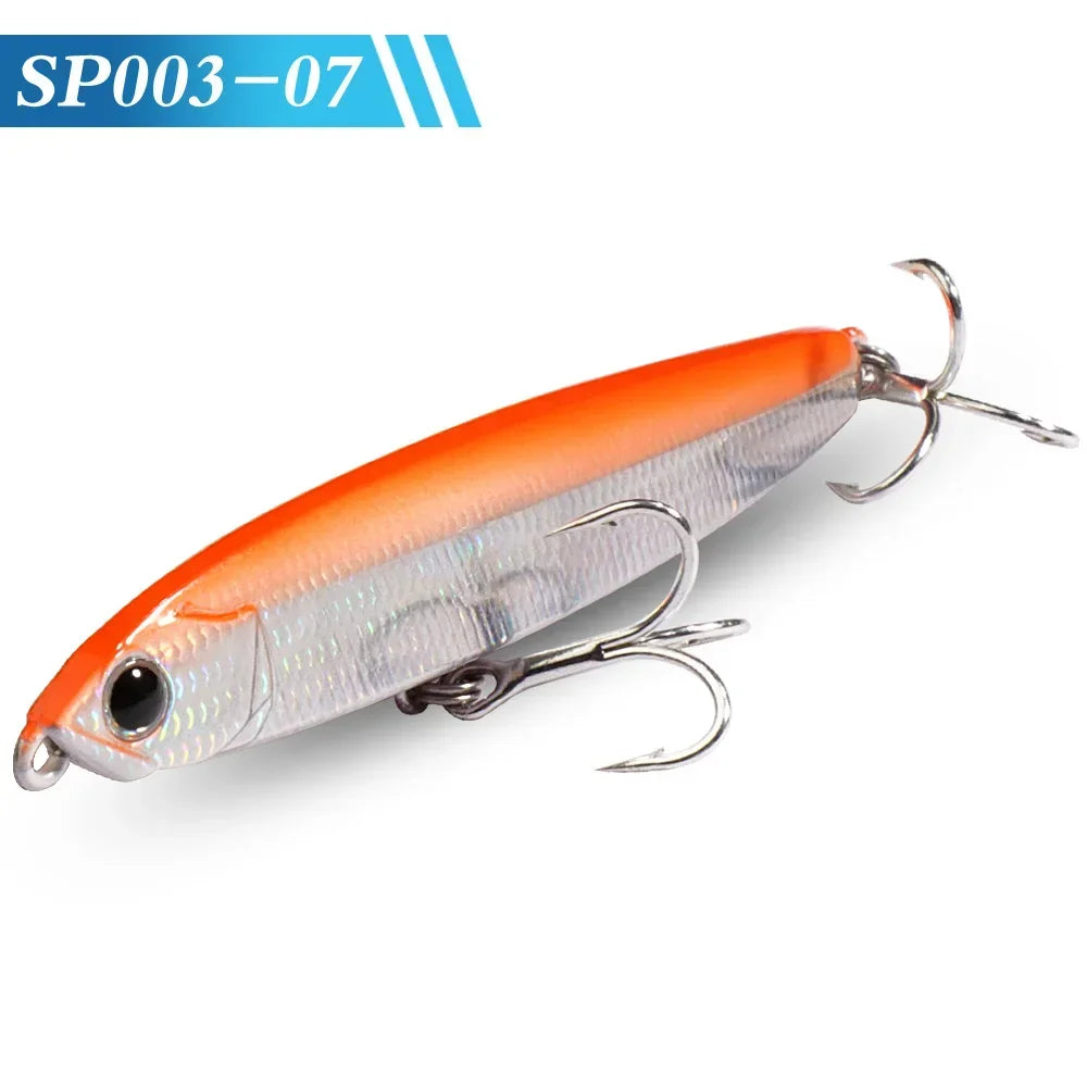 GOBAIT Sinking Pencil Bait 10g 14g 18g 24g Minnow 8cm 10cm Fishing Hook Metal Jig Wobbler Plopper Casting Gear Popper Pesca Lure