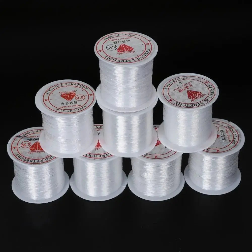 0.2mm/0.25mm/0.3mm/0.35mm/0.4mm Nylon Fishing Line Transparent Thread Monofilament Strong Fish Lines Gewelry Accessories