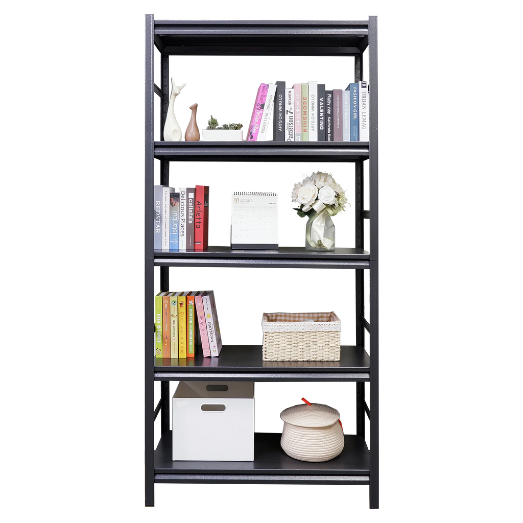 Adjustable Heavy Duty Metal Shelving 5-Tier Storage Shelves 2000LBS Load Kitchen Garage Pantry H63 * W31.5 * D15.7