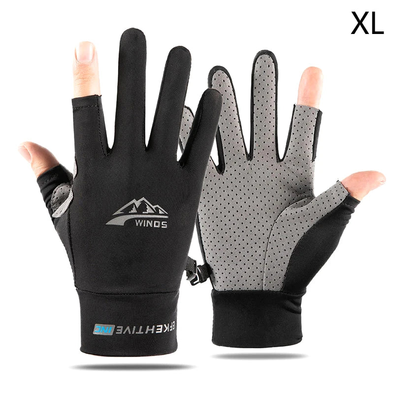 Winter Fishing Gloves 2 Finger Flip Waterproof Winter Gloves Windproof Photograph Men Women Warm Protection Fish Angling Gloves